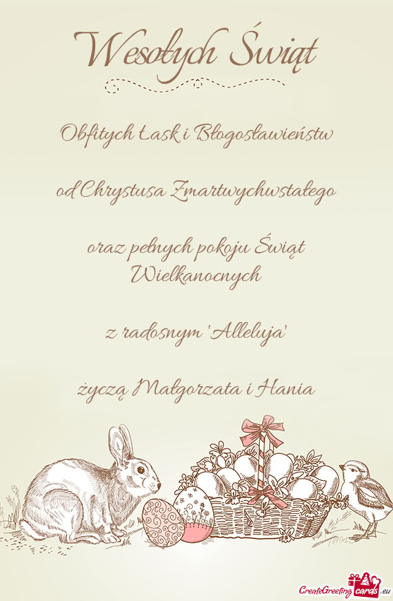 Życzą Małgorzata i Hania