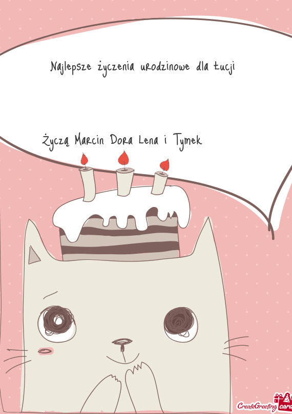 Życzą Marcin Dora Lena i Tymek ♥️💯🎂