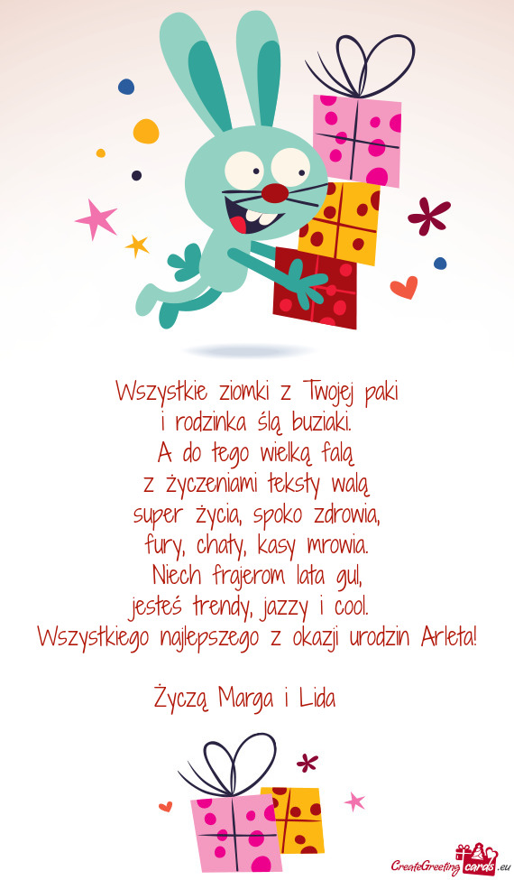 Życzą Marga i Lida❤️