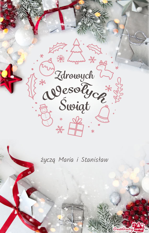 życzą Maria i Stanisław