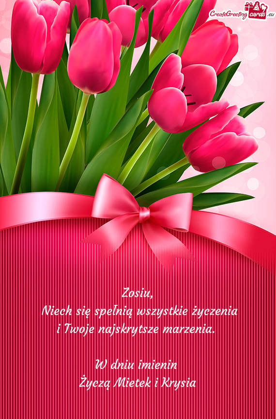 Życzą Mietek i Krysia