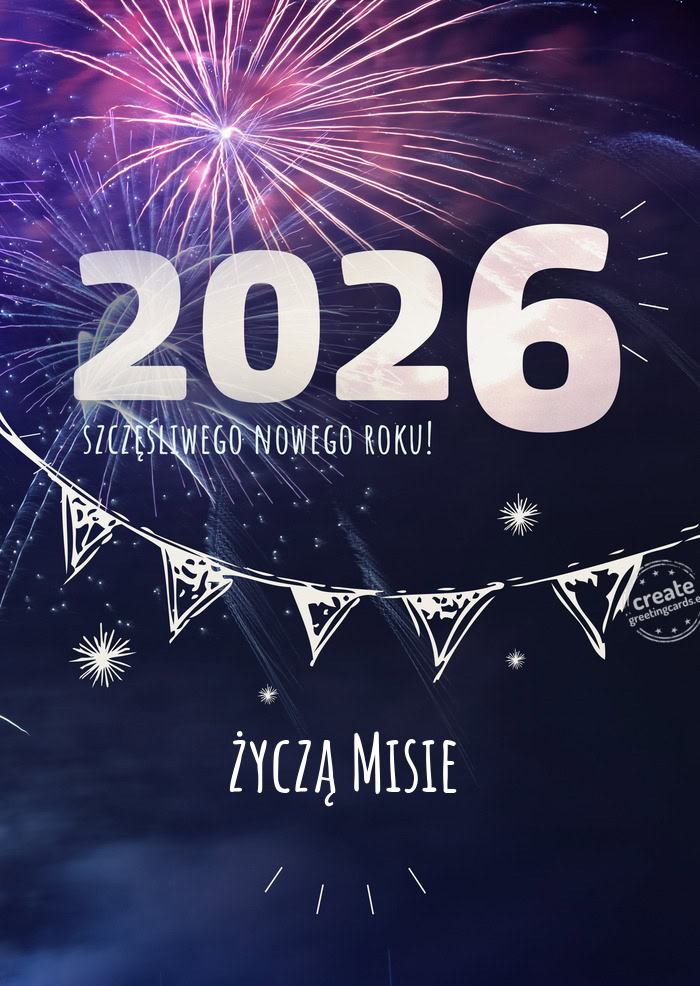 Życzą Misie - Szczęśliwego nowego roku