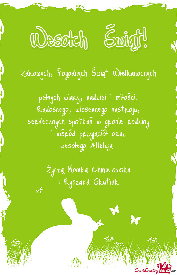 Życzą Monika Chmielowska