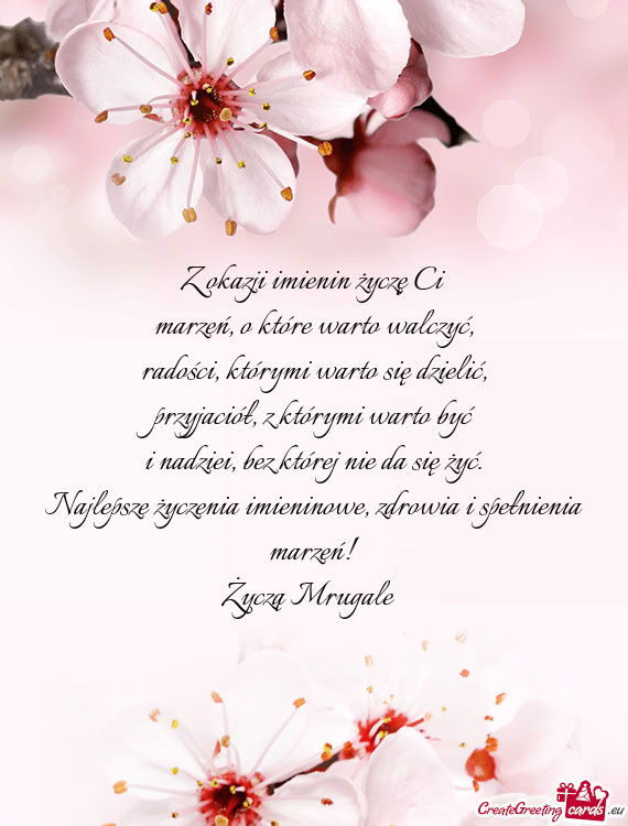 Życzą Mrugale 😁