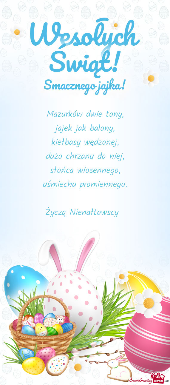 Życzą Nienałtowscy🐣