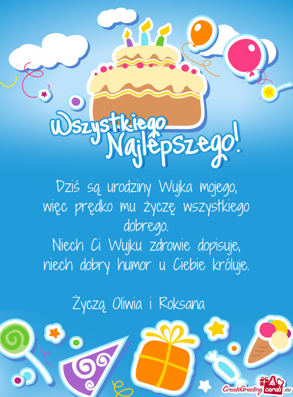 Życzą Oliwia i Roksana 🩷