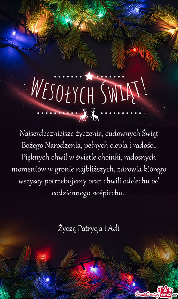 Życzą Patrycja i Adi