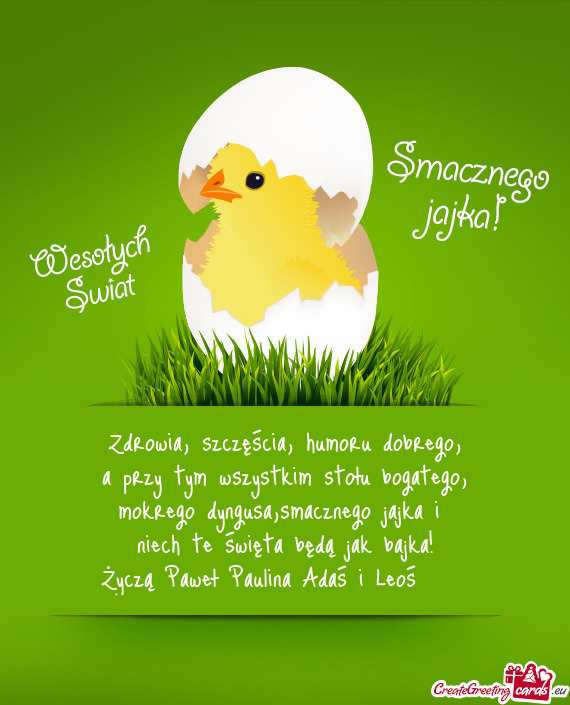 Życzą Paweł Paulina Adaś i Leoś ❤️