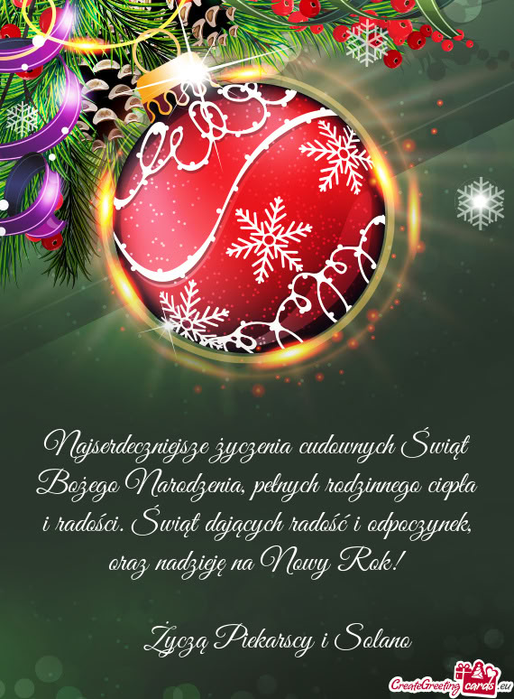 Życzą Piekarscy i Solano