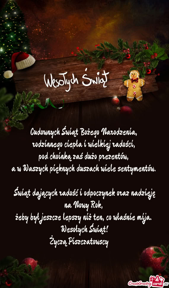 Życzą Piszczatowscy 😊