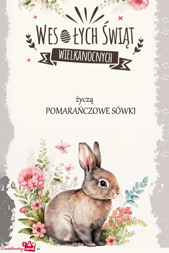 Życzą   POMARAŃCZOWE SÓWKI