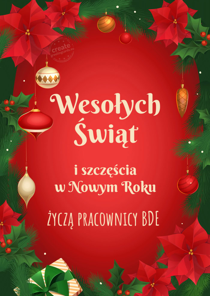 Życzą pracownicy BDE