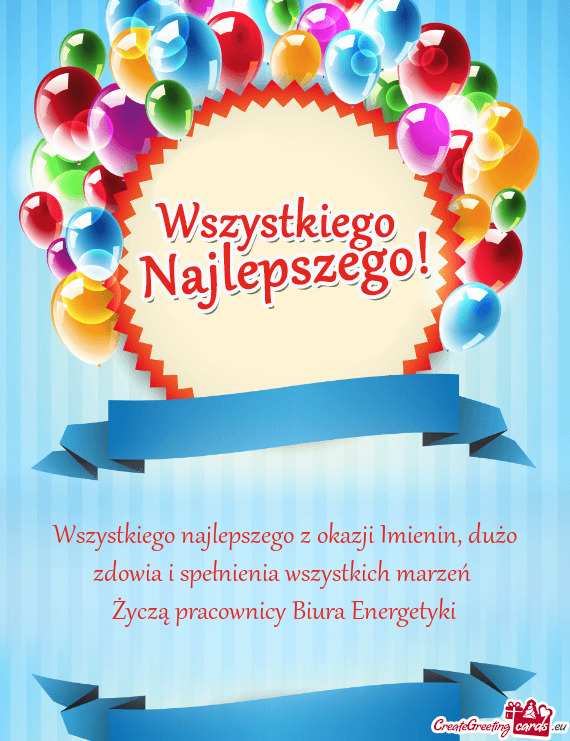 Życzą pracownicy Biura Energetyki