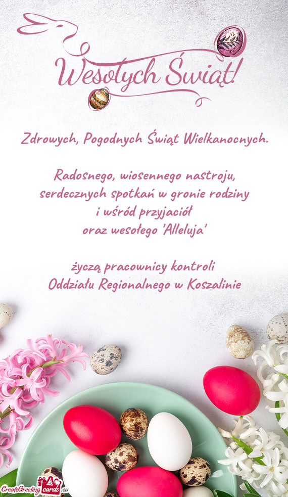 Życzą pracownicy kontroli