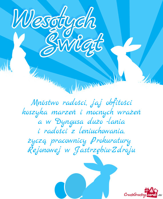 Życzą pracownicy Prokuratury