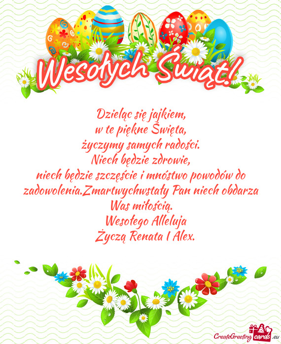 Życzą Renata I Alex