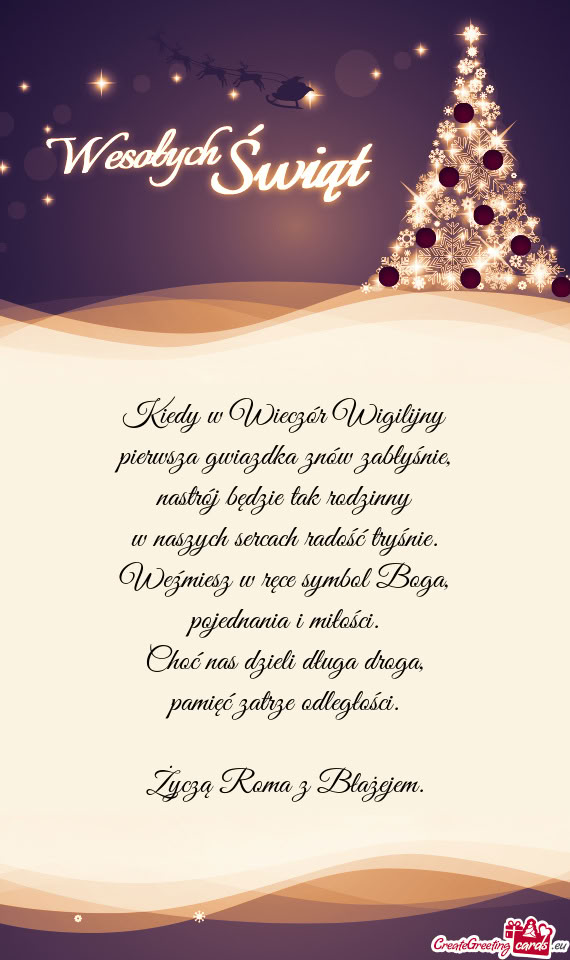 Życzą Roma z Błażejem