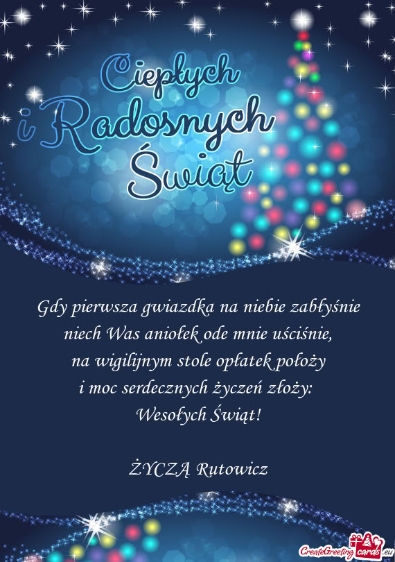 ŻYCZĄ Rutowicz