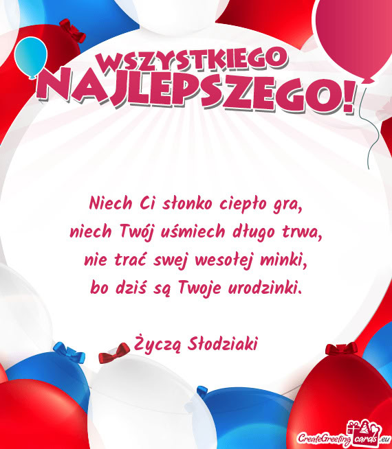 Życzą Słodziaki