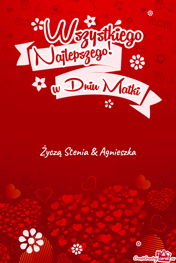 Życzą Stenia & Agnieszka
