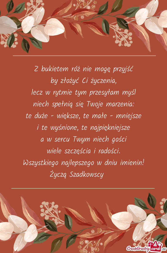 Życzą Szadkowscy ♥️