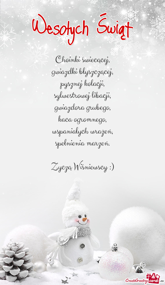 Życzą Wiśniewscy :)