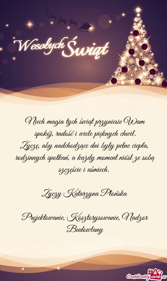 Życzę, aby nadchodzące dni były pełne ciepła