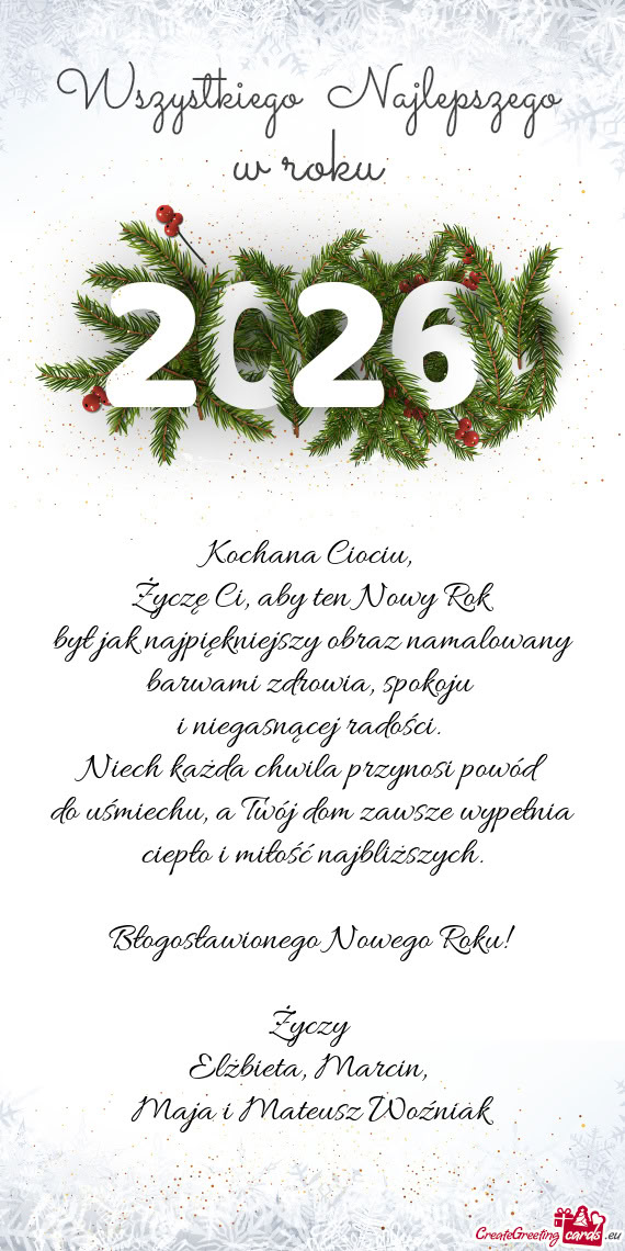 Życzę Ci, aby ten Nowy Rok