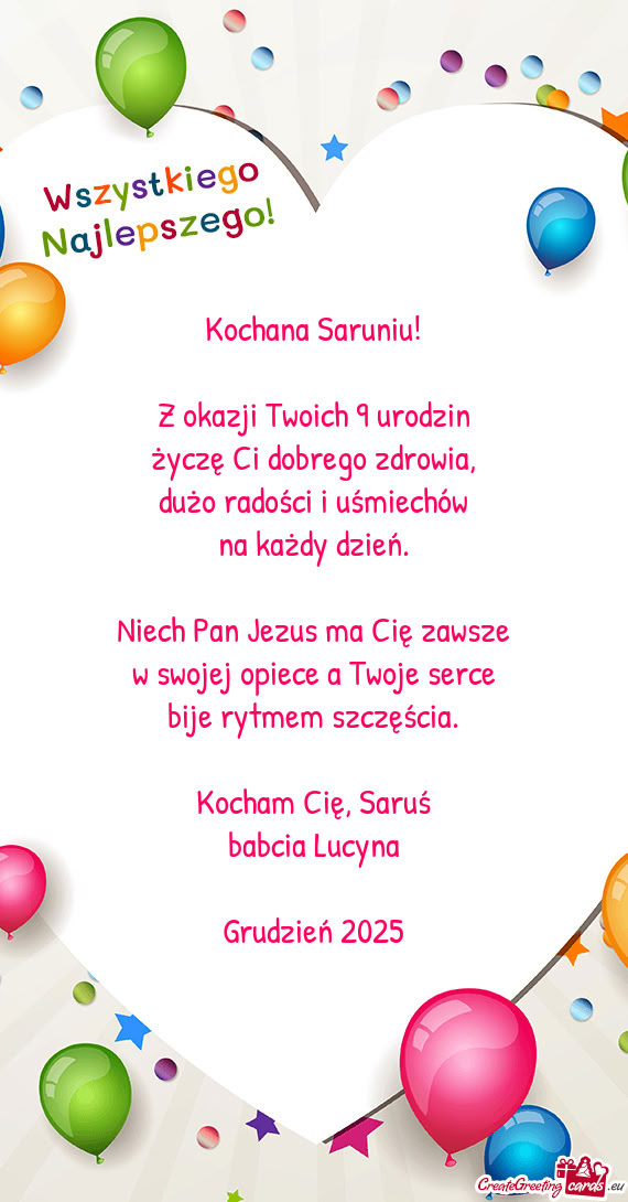 Życzę Ci dobrego zdrowia