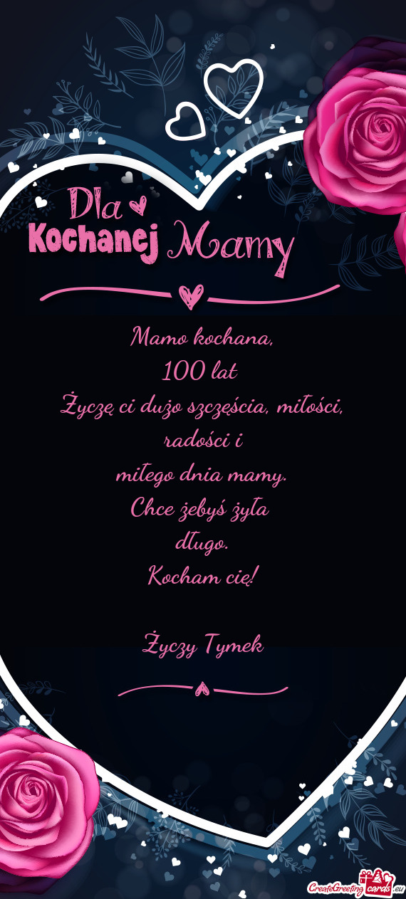 Życzę ci dużo szczęścia, miłości