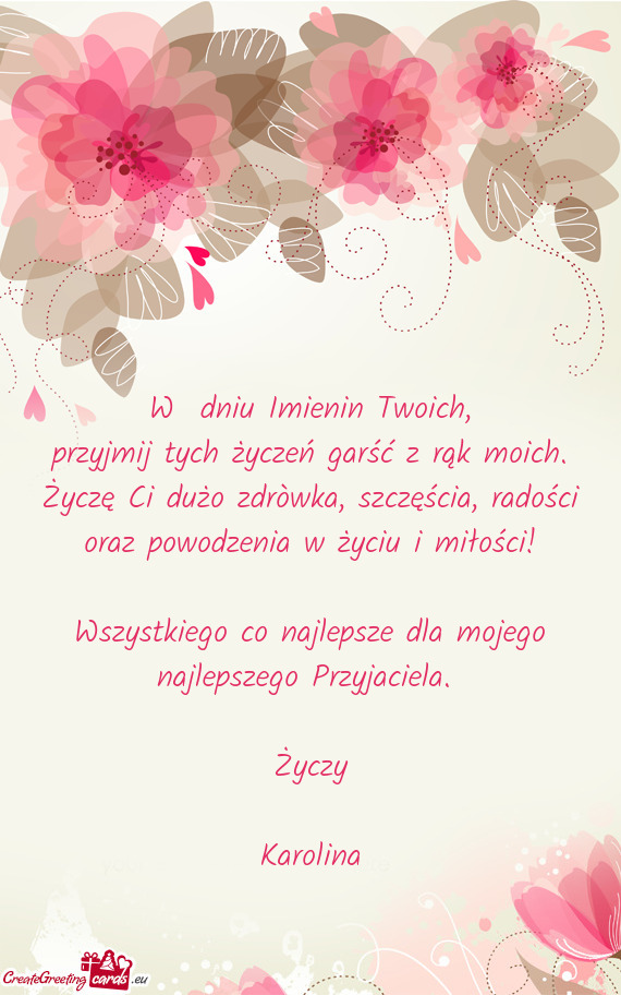 Życzę Ci dużo zdròwka