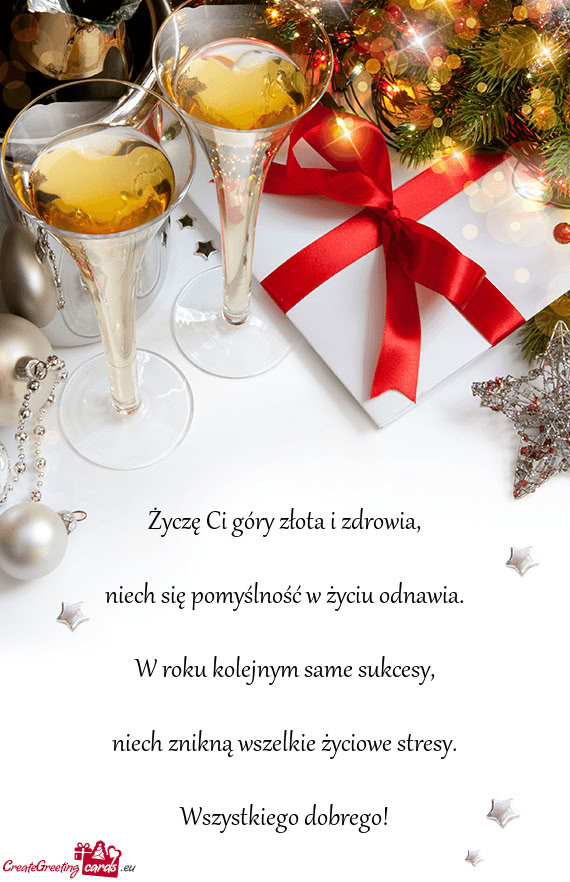 Życzę Ci góry złota i zdrowia