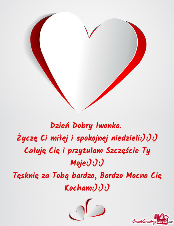 Życzę Ci miłej i spokojnej niedzieli:):):)