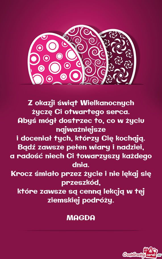 Życzę Ci otwartego serca