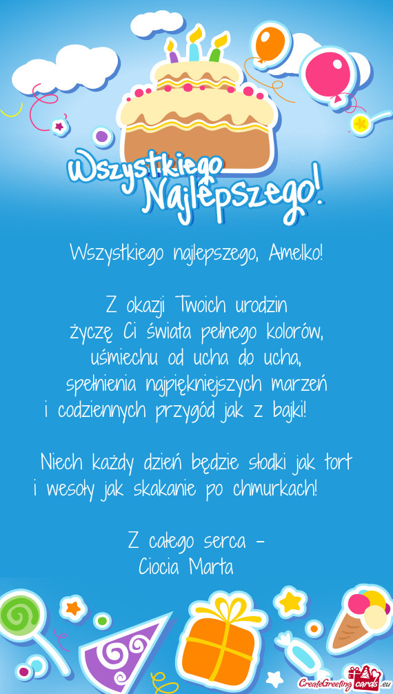 Życzę Ci świata pełnego kolorów