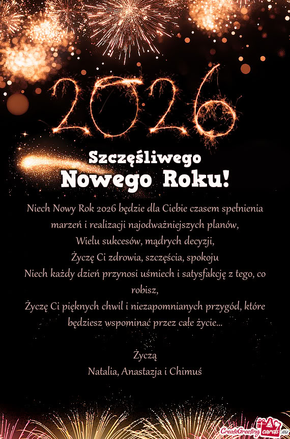 Życzę Ci zdrowia, szczęścia, spokoju