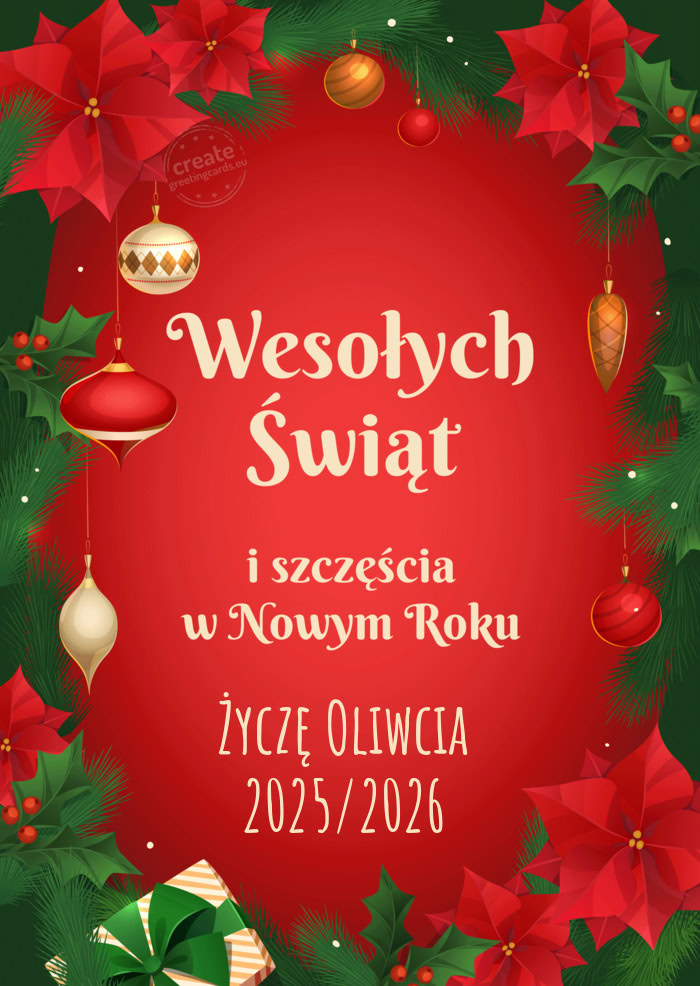 Życzę Oliwcia 2025/2026