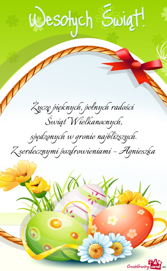 Życzę pięknych, pełnych radości