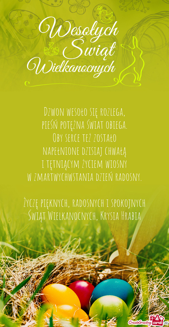 Życzę pięknych, radosnych i spokojnych