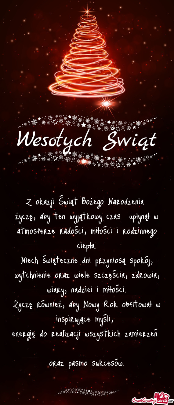 Życzę również, aby Nowy Rok obfitował w inspirujące myśli