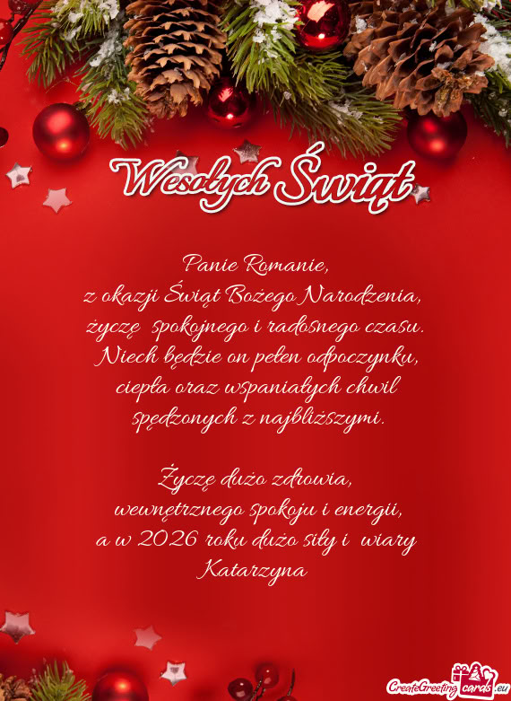 Życzę spokojnego i radosnego czasu