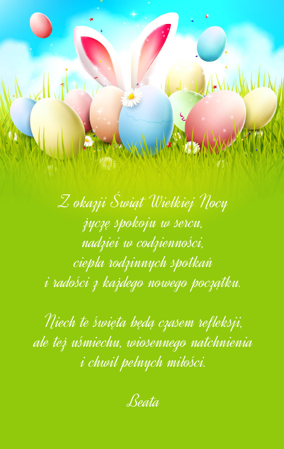 Życzę spokoju w sercu