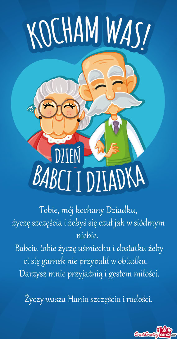Życzę szczęścia i żebyś się czuł jak w siódmym niebie