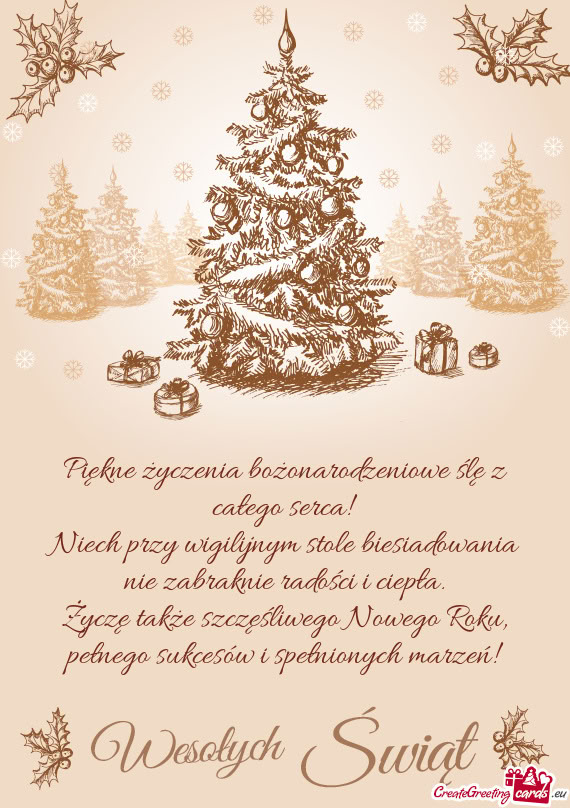 Życzę także szczęśliwego Nowego Roku, pełnego sukcesów i spełnionych marzeń