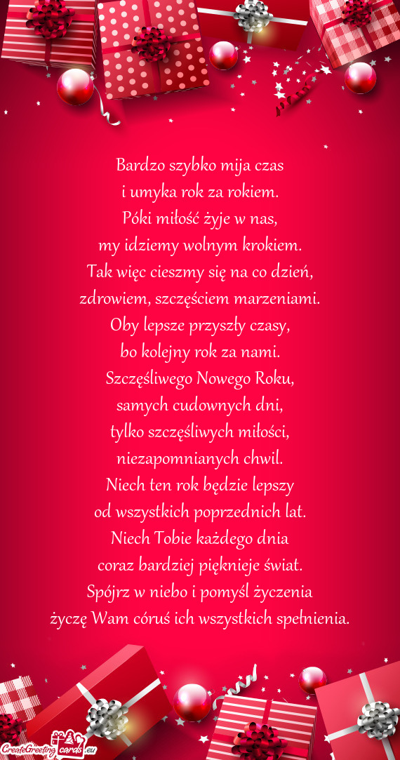 Życzę Wam córuś ich wszystkich spełnienia