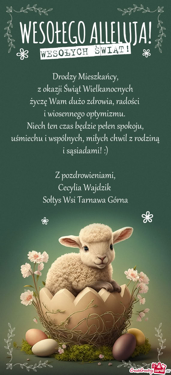 Życzę Wam dużo zdrowia, radości