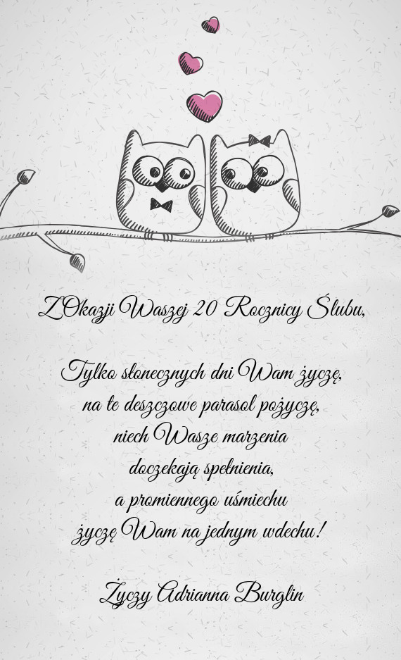 Życzę Wam na jednym wdechu