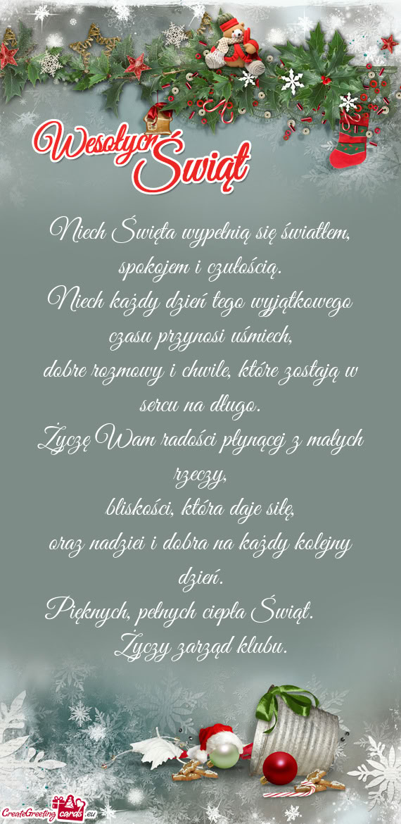 Życzę Wam radości płynącej z małych rzeczy