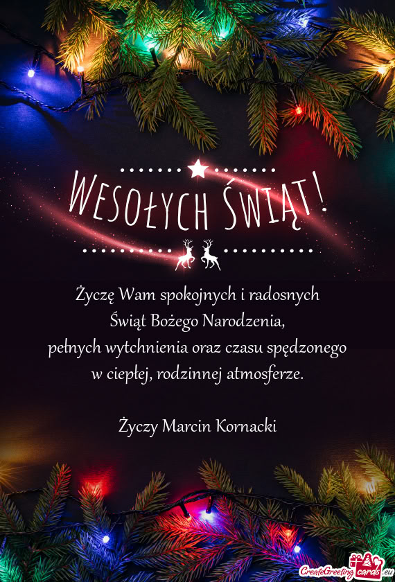 Życzę Wam spokojnych i radosnych