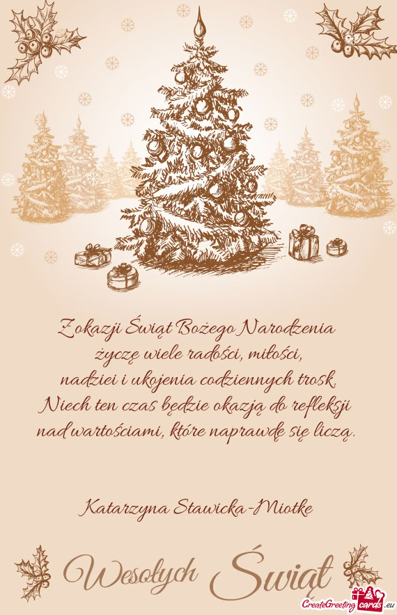 Życzę wiele radości, miłości